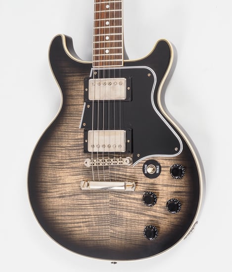 Gibson Custom Les Paul Special Double Cut Figured Top VOS, Cobra Burst