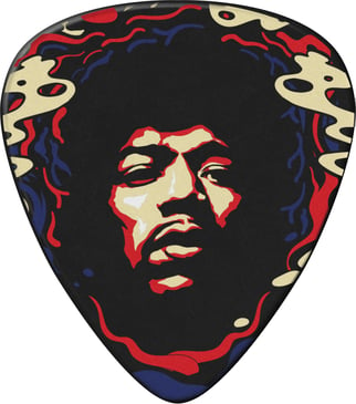 Dunlop JHP15HV Jimi Hendrix '69 Psych  Star Haze Picks, 6 Player Pack