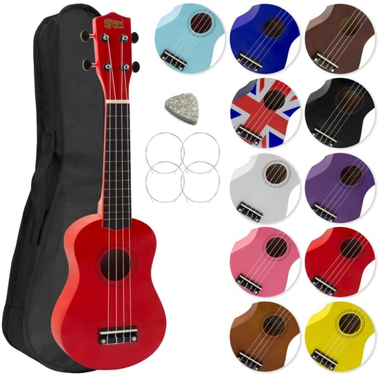 Mad About SU8-RD Soprano Ukulele, Red