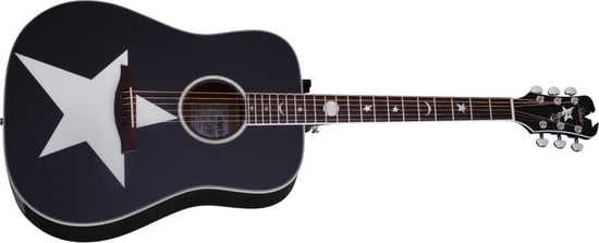 Schecter RS-2000 Robert Smith Stage Dreadnought Electro Acoustic, Gloss Black, Special Order