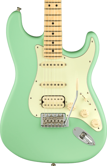 Fender American Performer Stratocaster HSS, Maple, Satin Surf Green