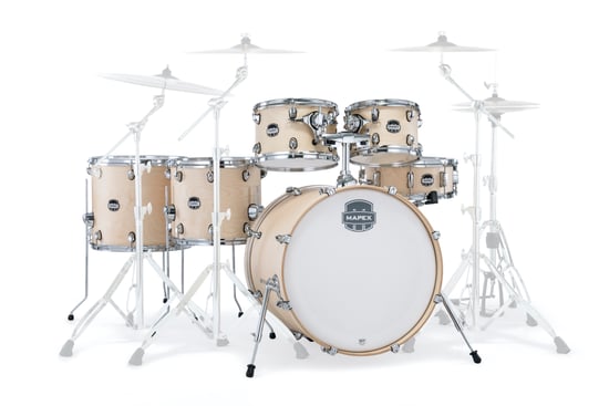 Mapex MM628SFU Mars Maple 6-Piece Rock Shell Pack, Natural Satin