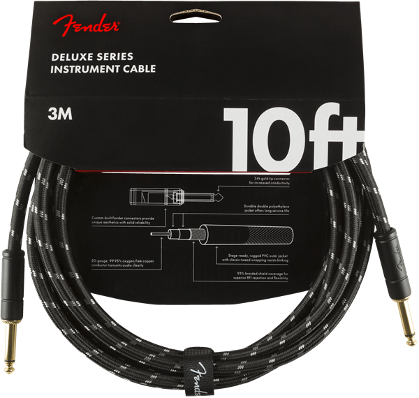 Fender Deluxe Cable Black tweed 10ft