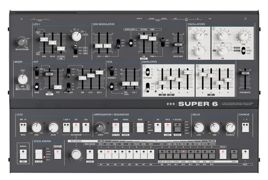 UDO Super 6 Desktop Synthesizer, Black
