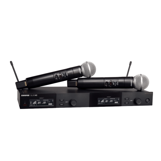 Shure SLXD24D/SM58 Dual Channel Digital Wireless Vocal System with SM58 Microphones