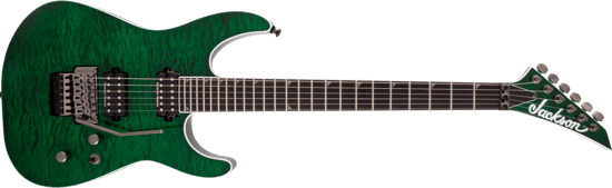 Jackson Pro Series Soloist SL2Q MAH, Ebony Fingerboard, Transparent Green