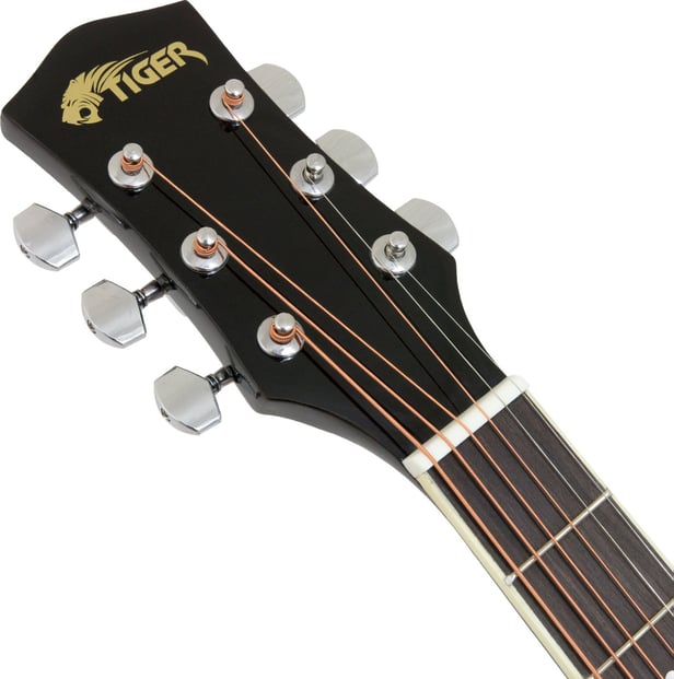 Tiger ACG2 Acoustic Guitar Pack Black 3
