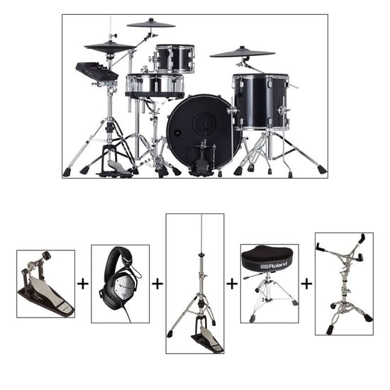Roland VAD504 V-Drums Acoustic Design Kit Premium Bundle
