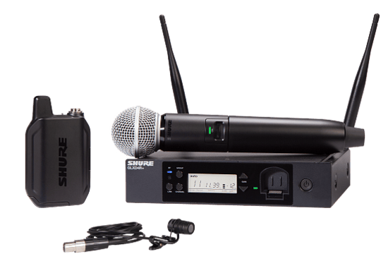 Shure GLXD24R+ SM58 Wireless Vocal Rack System