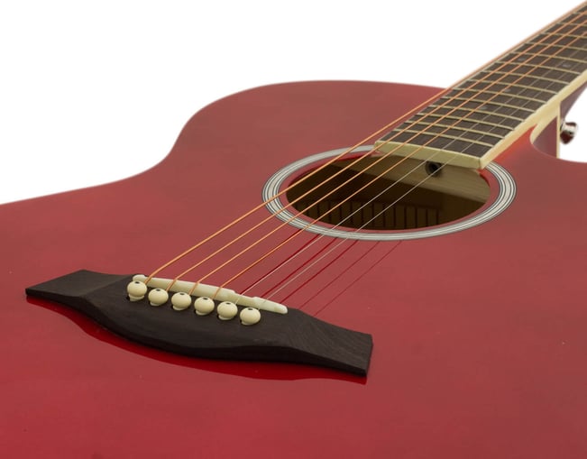 Tiger ACG4 Acoustic Guitar Red 2