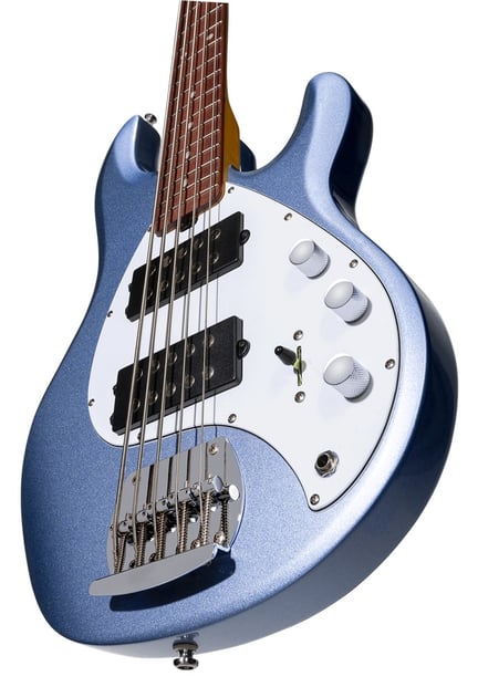 Sterling by Music Man RAY5HH Bass, Blue Metallic