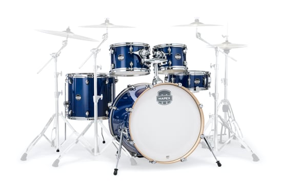 Mapex MM529SF Mars Maple 5-Piece Rock Shell Pack, Midnight Blue