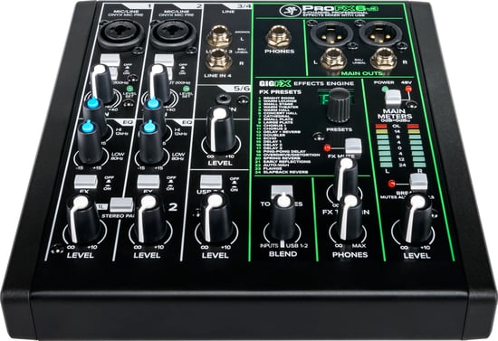 Mackie ProFX6v3 Compact 6-Channel Mixer