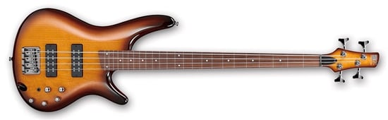 Ibanez SR370EF Standard Fretless Bass, Brown Burst