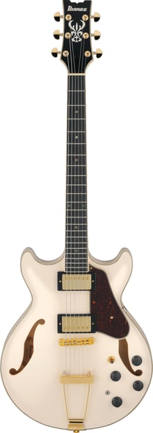 Ibanez AMH90 Guitar Ivory Front