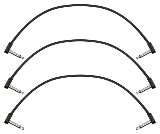 Fender Blockchain 12in Patch Cable, 3-pack, Angle/Angle