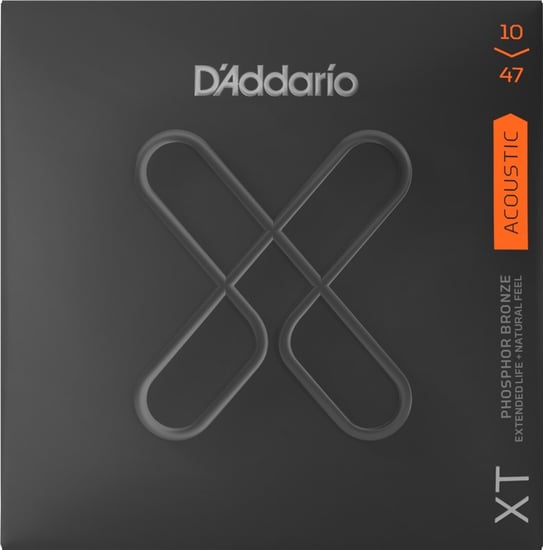 D'Addario XTAPB1047 XT Phosphor Bronze Acoustic, Extra Light, 10-47