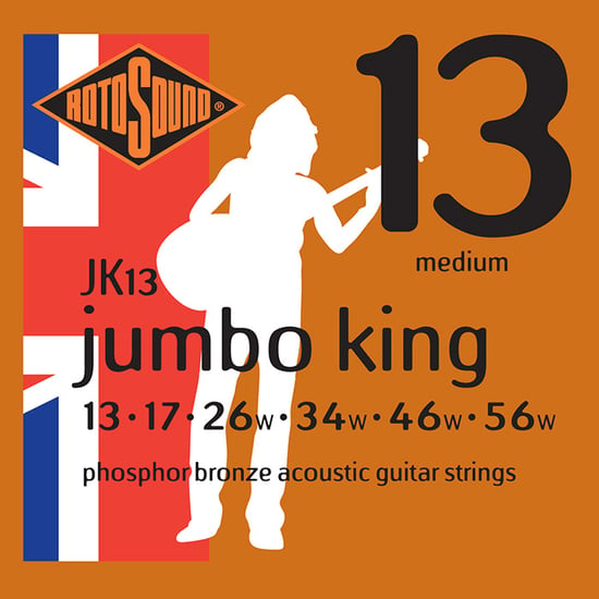 Rotosound JK13 Jumbo King Acoustic, Medium, 13-56