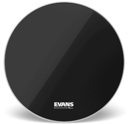 Evans EQ3-NP Resonant Black Bass Drum Head, 20in, BD20RB-NP