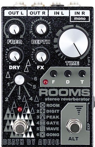 Death By Audio Rooms Stereo Multi-Function Digital Reverb Pedal