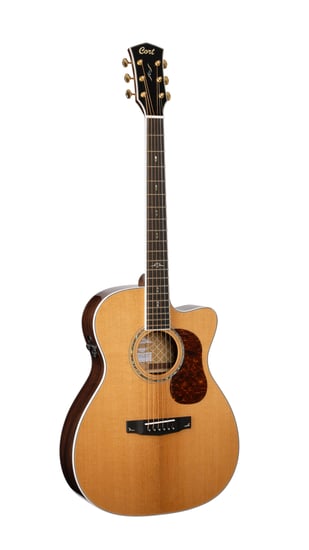Cort Gold OC8 OM Electro Acoustic with Case, Natural