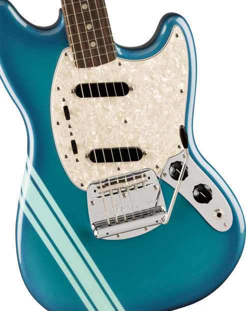 Fender Vintera II 70s Mustang Burgundy Tilt 2