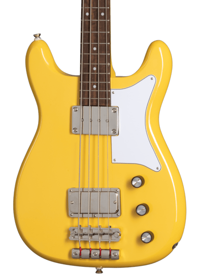 Epiphone Newport Short-Scale Bass, Sunset Yellow
