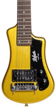 Hofner Shorty Electric Travel Guitar (Gold)