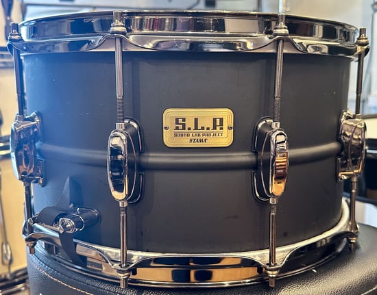 Tama SLP Big Black Snare Drum Steel, 14x8, Second-Hand