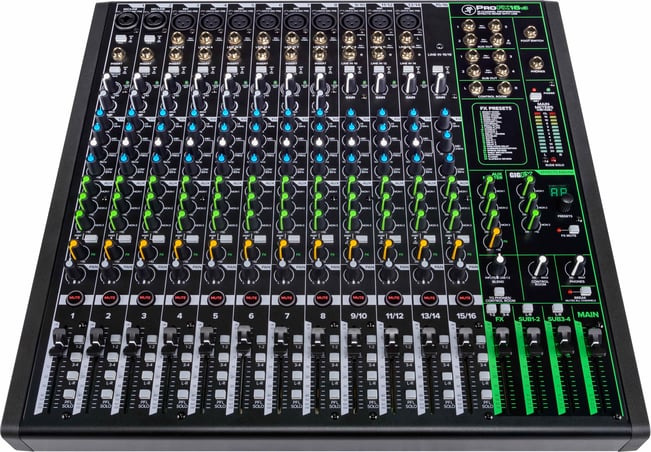 Mackie ProFX16 V3 Mixer, front view
