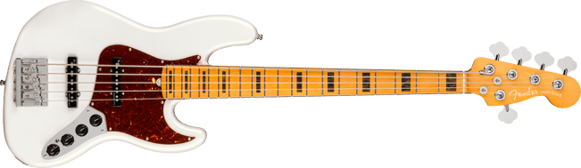 Fender American Ultra Jazz Bass V Arctic Pearl
