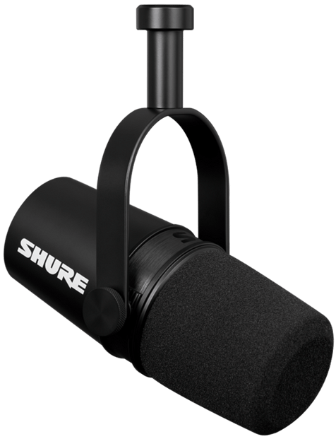 Shure MV7X_Podcast_Microphone_Diagonal_Right_Front