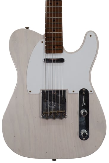 Fender Custom Shop 1952 Telecaster Relic, Roasted 3A Flame Maple Neck, White Blonde