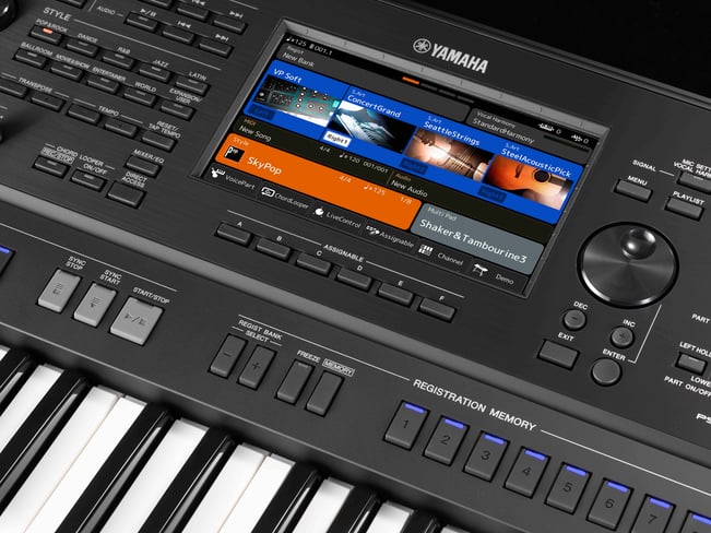 Yamaha PSR-SX900 Digital Keyboard, screen view 2
