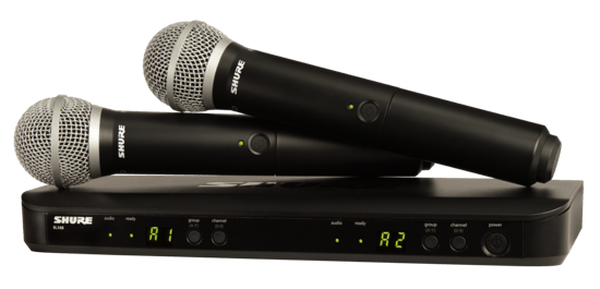 Shure BLX288UK/PG58 Dual Handheld Wireless Microphone System