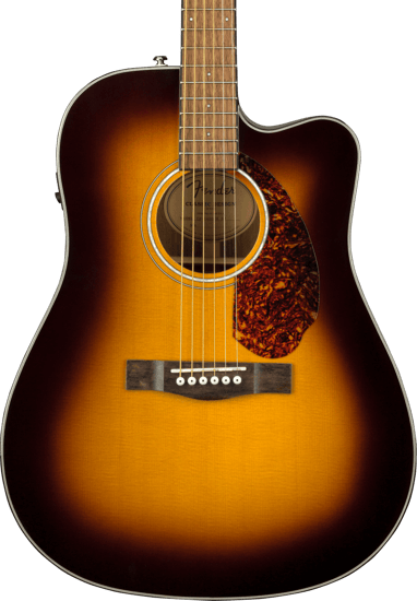 Fender CD-140SCE Electro-Acoustic Guitar with Case, Sunburst
