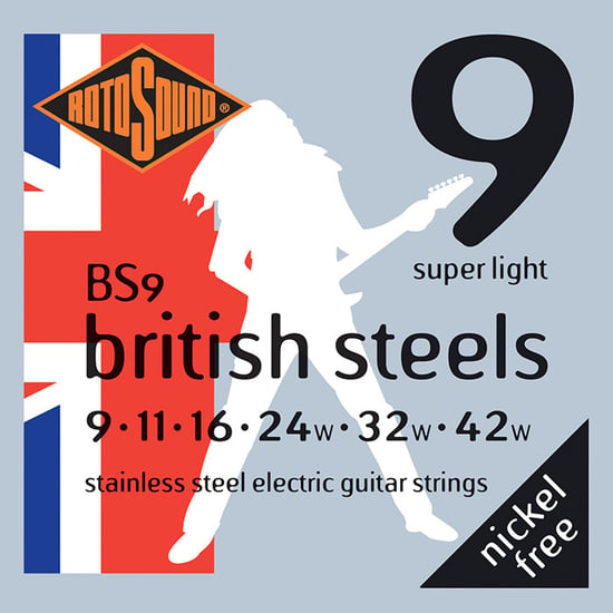 Rotosound BS9 British Steels Electric, Light, 9-42