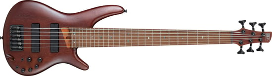 Ibanez SR506E Standard Bass, 6 String, Brown Mahogany