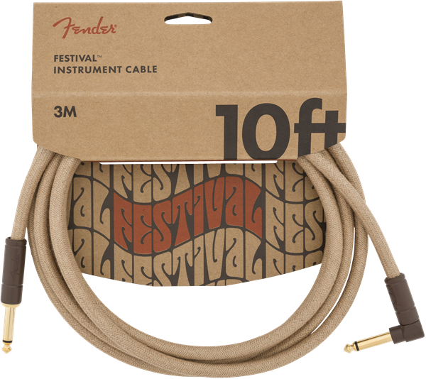 Fender Festival Instrument Cable Pure Hemp Natural