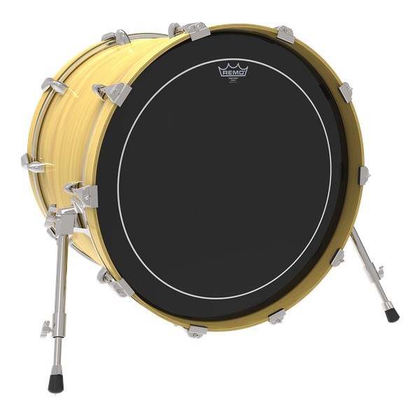 Remo Ebony Pinstripe Bass Drum Head (28in) Front