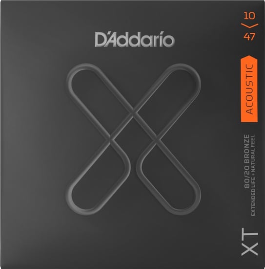 D'Addario XTABR1047 XT 80/20 Bronze Acoustic, Extra Light, 10-47