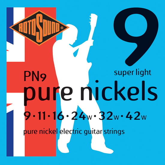 Rotosound PN9 Pure Nickels Electric, Super Light, 9-42
