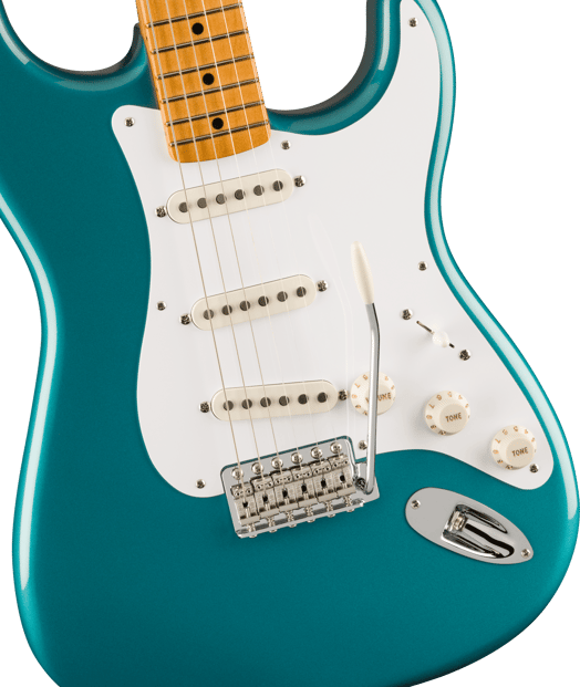 Fender Vintera II 50s Strat Turquoise Tilt 2