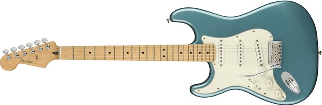 Player Stratocaster Left Hand Tidepool Blue Maple