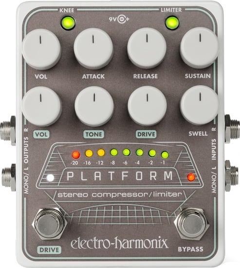 Electro-Harmonix Platform Stereo Compressor Limiter Pedal