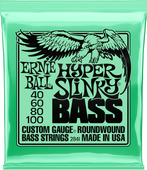 Ernie Ball 2841 Hyper Slinky Nickel Wound Bass, 40-100