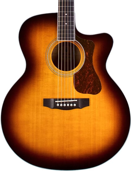 Guild F-250CE Deluxe Westerly Jumbo Electro Acoustic, Antique Burst