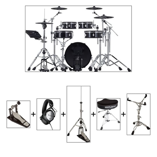 Roland VAD307 V-Drums Acoustic Design Kit Premium Bundle