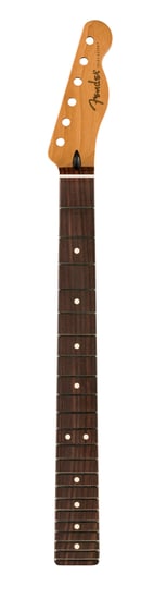 Fender Satin Roasted Maple Telecaster Neck, 22 Jumbo Frets, 12in, Rosewood, Flat Oval Shape