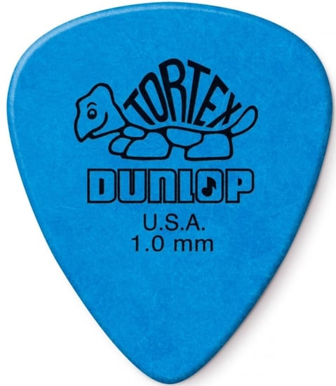 Dunlop 418R Tortex Picks, 1mm, 72 Pack Refill